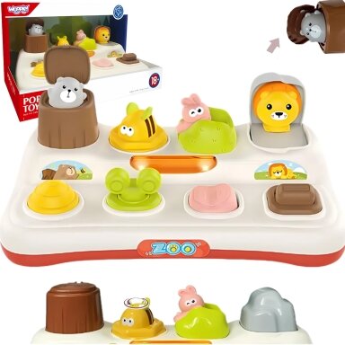 WOOPIE BABY Mokomasis Žaislas Iššokantys ZOO Gyvūnėliai Pop Up 52517 WOOPIE BABY Mokomasis Žaislas Iššokantys ZOO Gyvūnėliai Pop Up 52517