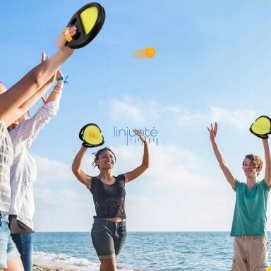 WOOPIE Catch Ball Žaidimas Dviems, 2x Raketės+ 4 Kamuoliukai, 54214 WOOPIE Catch Ball Žaidimas Dviems, 2x Raketės+ 4 Kamuoliukai, 54214