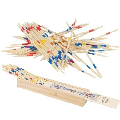 WOOPIE Medinės Mikado Žaidimo Lazdelės Dėžutėje 41 el. 56676 WOOPIE Medinės Mikado Žaidimo Lazdelės Dėžutėje 41 el. 56676