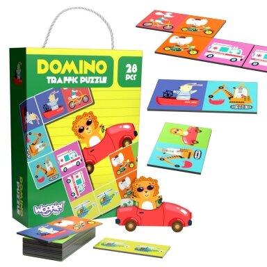 MOKOMASIS ŽAIDIMAS, DĖLIONĖS, DOMINO, 440460 MOKOMASIS ŽAIDIMAS, DĖLIONĖS, DOMINO, 440460