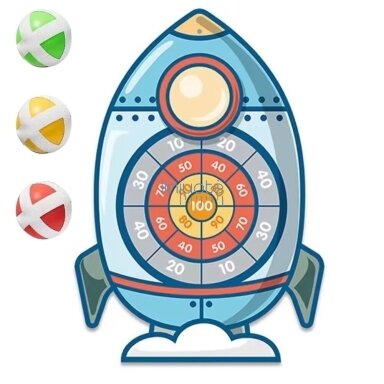 WOOPIE ĮGŪDŽIŲ ŽAIDIMAS - MĖTYKLA SU LIPNIAISIAIS KAMUOLIUKAIS RAKETOS FORMOS TAISYKLĖ, 54511 WOOPIE ĮGŪDŽIŲ ŽAIDIMAS - MĖTYKLA SU LIPNIAISIAIS KAMUOLIUKAIS RAKETOS FORMOS TAISYKLĖ, 54511