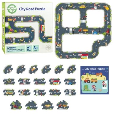 WOOPIE GREEN KELIŲ DĖLIONĖ VAIKAMS AUTOSTRADA MAKETAS 21 D. FSC SERTIFIKATAS, 53484 WOOPIE GREEN KELIŲ DĖLIONĖ VAIKAMS AUTOSTRADA MAKETAS 21 D. FSC SERTIFIKATAS, 53484
