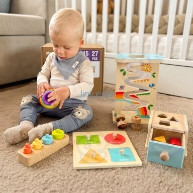 WOOPIE GREEN Dėžutė Montessori Edukacinė Sensorinė dėlionė, 58229 WOOPIE GREEN Dėžutė Montessori Edukacinė Sensorinė dėlionė, 58229
