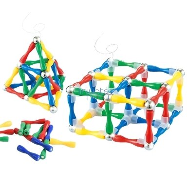 WOOPIE MAGNETINIAI KONSTRUKCINIAI 3D KALADĖLIAI 128 EL., XXL, 55907 WOOPIE MAGNETINIAI KONSTRUKCINIAI 3D KALADĖLIAI 128 EL., XXL, 55907