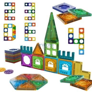 WOOPIE MAGNETINIAI 3D KONSTRUKTORIAUS BLOKAI, EDUKACINIS RINKINYS „PILIS“, 30 EL., 54962 WOOPIE MAGNETINIAI 3D KONSTRUKTORIAUS BLOKAI, EDUKACINIS RINKINYS „PILIS“, 30 EL., 54962