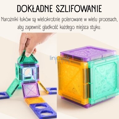 WOOPIE MAGNETINIAI 3D KONSTRUKTORIAUS BLOKAI. MOKOMASIS RINKINYS „PILIS IR TRANSPORTO PRIEMONĖS“, 110 EL., 54979 WOOPIE MAGNETINIAI 3D KONSTRUKTORIAUS BLOKAI. MOKOMASIS RINKINYS „PILIS IR TRANSPORTO PRIEMONĖS“, 110 EL., 54979
