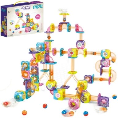 WOOPIE MAGNETINIAI KONSTRUKCIJŲ RINKINYS SU RUTULIO TAKELIU 89 EL., 53224 WOOPIE MAGNETINIAI KONSTRUKCIJŲ RINKINYS SU RUTULIO TAKELIU 89 EL., 53224