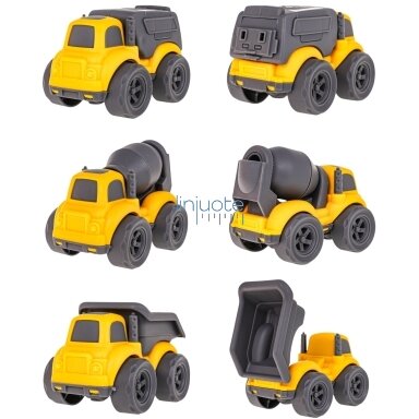 WOOPIE PRIEKABOS RINKINYS 4IN1 STATYBINĖS TRANSPORTO PRIEMONĖS, 53934 WOOPIE PRIEKABOS RINKINYS 4IN1 STATYBINĖS TRANSPORTO PRIEMONĖS, 53934