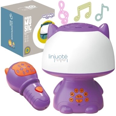 WOOPIE Daugiafunkcė RGB Lemputė Bluetooth Kolonėlė Karaoke Balso Moduliatorius SD Kortelė AUX Violetinė, 551120 WOOPIE Daugiafunkcė RGB Lemputė Bluetooth Kolonėlė Karaoke Balso Moduliatorius SD Kortelė AUX Violetinė, 551120