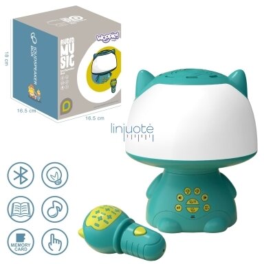 WOOPIE Daugiafunkciška RGB Lempa su Bluetooth Garsiakalbiu Karaoke Balsų Moduliatoriumi SD Korta AUX Žalsva, 55167 WOOPIE Daugiafunkciška RGB Lempa su Bluetooth Garsiakalbiu Karaoke Balsų Moduliatoriumi SD Korta AUX Žalsva, 55167