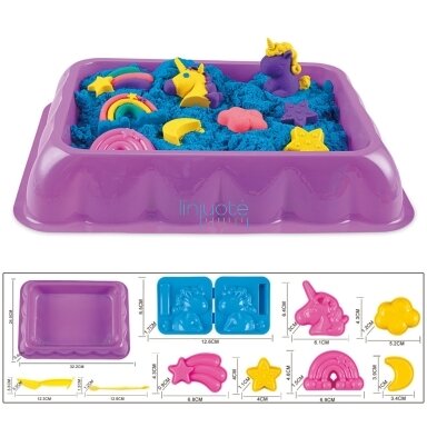 WOOPIE KINETINIS SMĖLIS 0,6 KG RINKINYS VIENARAGIS STALAS SU FORMELĖMIS, 54788 WOOPIE KINETINIS SMĖLIS 0,6 KG RINKINYS VIENARAGIS STALAS SU FORMELĖMIS, 54788