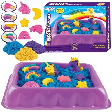 WOOPIE KINETINIS SMĖLIS 0,6 KG RINKINYS VIENARAGIS STALAS SU FORMELĖMIS, 54788 WOOPIE KINETINIS SMĖLIS 0,6 KG RINKINYS VIENARAGIS STALAS SU FORMELĖMIS, 54788