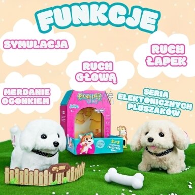 WOOPIE Šuniukas Interaktyvus Minkštas žaislas su Kaulu Bichon Golden Retriever 55259 WOOPIE Šuniukas Interaktyvus Minkštas žaislas su Kaulu Bichon Golden Retriever 55259