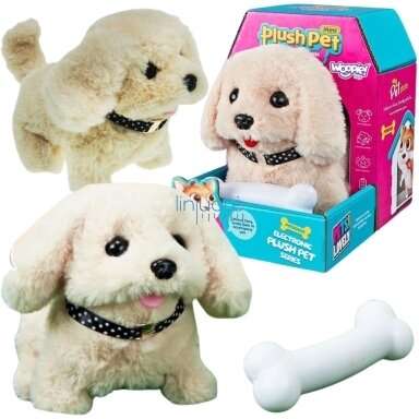 WOOPIE Šuniukas Interaktyvus Minkštas žaislas su Kaulu Bichon Golden Retriever 55259 WOOPIE Šuniukas Interaktyvus Minkštas žaislas su Kaulu Bichon Golden Retriever 55259