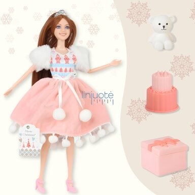 WOOPIE ROYAL Lėlė Emi Kalėdų Princesė su Meškiuku, 57956 WOOPIE ROYAL Lėlė Emi Kalėdų Princesė su Meškiuku, 57956