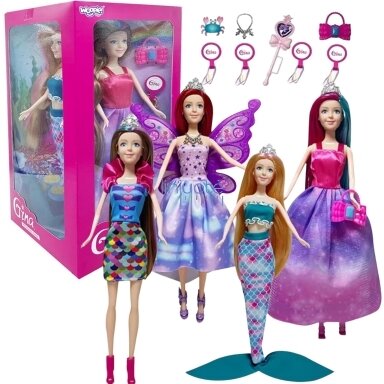 WOOPIE ROYAL 4 Magiškų Princesių Rinkinys - 4in1 Lėlių Dėžutė su Priedais 503390 WOOPIE ROYAL 4 Magiškų Princesių Rinkinys - 4in1 Lėlių Dėžutė su Priedais 503390