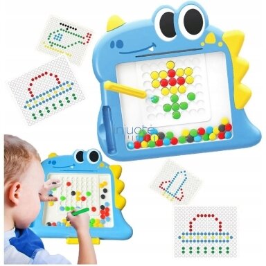 MONTESSORI MAGNETINĖ LENTA VAIKAMS MAGPAD DINOZAURAS, 48167 MONTESSORI MAGNETINĖ LENTA VAIKAMS MAGPAD DINOZAURAS, 48167
