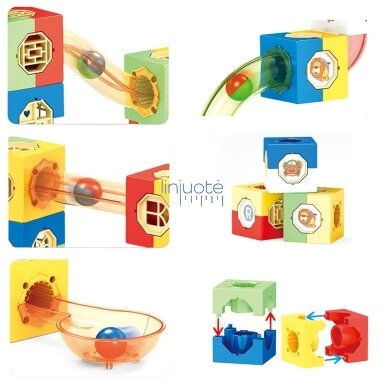WOOPIE Rutulinis Kelias Kulodromas Konstrukcinis Rinkinys 3D Kaladėlės WOOPIE Rutulinis Kelias Kulodromas Konstrukcinis Rinkinys 3D Kaladėlės