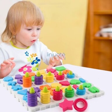 WOOPIE MONTESSORI DĖLIONĖ RUŠIAVIMUI, RAIDĖS IR SKAIČIAI 139 EL., 54153