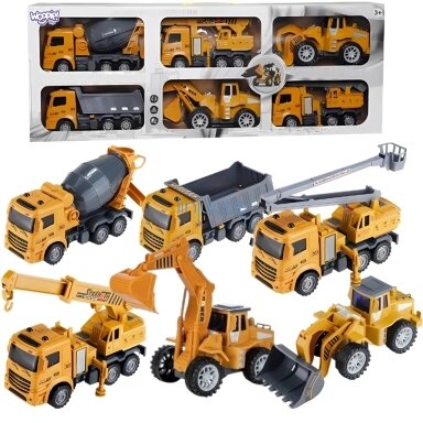 WOOPIE DIDELIS STATYBOS AUTOMOBILIŲ RINKINYS 6in1, 52869 WOOPIE DIDELIS STATYBOS AUTOMOBILIŲ RINKINYS 6in1, 52869