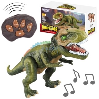 WOOPIE NUOTOLINIU BŪDU VALDOMAS DINOZAURAS T-REX REALISTIŠKAS JUROS PERIODO KARALIUS, 53965 WOOPIE NUOTOLINIU BŪDU VALDOMAS DINOZAURAS T-REX REALISTIŠKAS JUROS PERIODO KARALIUS, 53965