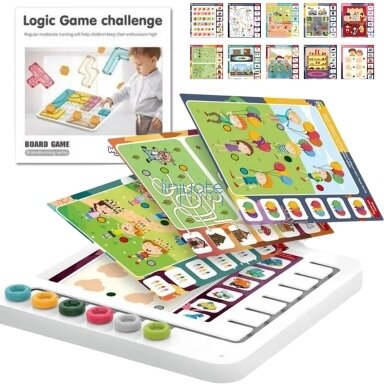 WOOPIE Rinkinys 60 Loginių Žaidimų 3+ WOOPIE Rinkinys 60 Loginių Žaidimų 3+