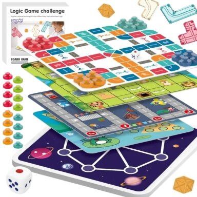 Stalo Žaidimų Rinkinys  - Logikai, 10in1, 52432