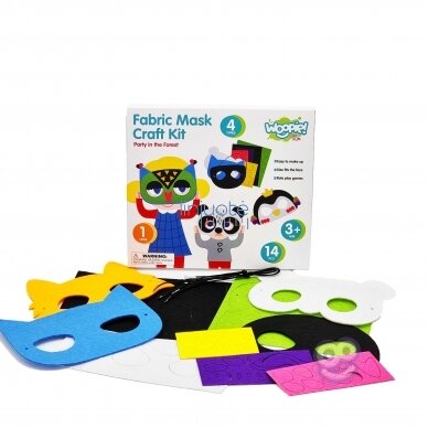 WOOPIE ART&FUN KŪRYBINIS RINKINYS „PASIDARYK PATS“ VELTINIO KAUKĖS 4 VNT., 41168 8 WOOPIE ART&FUN KŪRYBINIS RINKINYS „PASIDARYK PATS“ VELTINIO KAUKĖS 4 VNT., 41168 8