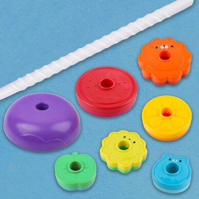 WOOPIE BABY Mokomasis Piramidės Žaislas Gyvūnų Bokštas 4 WOOPIE BABY Mokomasis Piramidės Žaislas Gyvūnų Bokštas 4