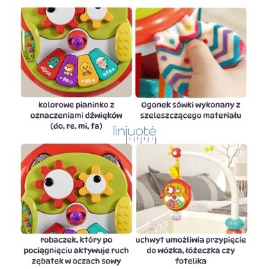 WOOPIE BABY Interaktyvi Pelėda–Pianinas su Šiugždančia Uodega 54641 3 WOOPIE BABY Interaktyvi Pelėda–Pianinas su Šiugždančia Uodega 54641 3