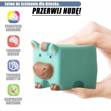 WOOPIE BABY Jutikliniai Blokai Gyvūnų Dėlionė Squeeze + Garso 6 vnt. 1 WOOPIE BABY Jutikliniai Blokai Gyvūnų Dėlionė Squeeze + Garso 6 vnt. 1