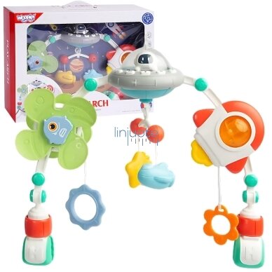 WOOPIE BABY Arkliukas Lenkiamasis Pakabukas Į Lovelę Vežimą Kėdutę Kosmosas WOOPIE BABY Arkliukas Lenkiamasis Pakabukas Į Lovelę Vežimą Kėdutę Kosmosas