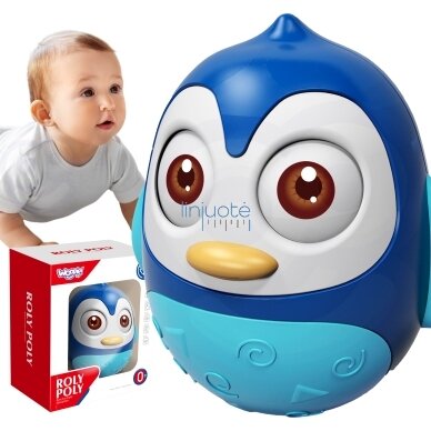 WOOPIE BABY Sensorinis Pingvinas Vanka Vstanka WOOPIE BABY Sensorinis Pingvinas Vanka Vstanka