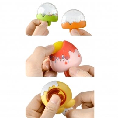 BABY SPINNER SENSORINIS LAVINAMASIS ŽAISLAS BITĖ, VIŠČIUKAS, KIŠKIS KEIČIAMAS 3 VNT., 47962 3