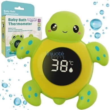 BABY VONIOS TERMOMETRAS 2IN1 MATUOJANTIS VANDENS IR KAMBARIO TEMPERATŪRĄ, 53576