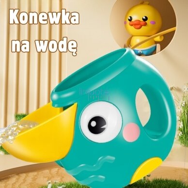 Woopie Baby Vonios Žaislas Žirafa su Piltuvėliu ir Siurbtuku 54726 3
