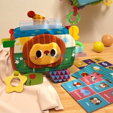 WOOPIE BABY Edukacinė Sensorinė Žaislai Pani Metka Servetėlių Dėžutė 6