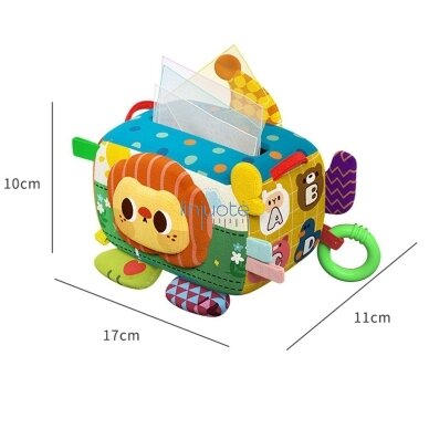 WOOPIE BABY Edukacinė Sensorinė Žaislai Pani Metka Servetėlių Dėžutė 8 WOOPIE BABY Edukacinė Sensorinė Žaislai Pani Metka Servetėlių Dėžutė 8