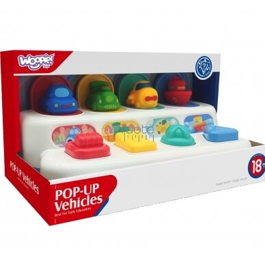 WOOPIE BABY Mokomasis iššokantis žaislas POP-UP Transporto priemonės, 47238 5