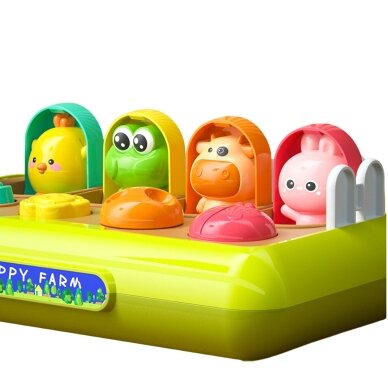 WOOPIE BABY Mokomasis Žaislas Iššokantys Gyvūnėliai Laiminga Ferma POP-UP 2