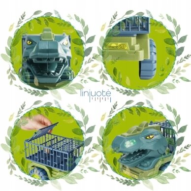 WOOPIE Sunkvežimis Dinozauras Transporteris Figūrėlės, 57420 6 WOOPIE Sunkvežimis Dinozauras Transporteris Figūrėlės, 57420 6