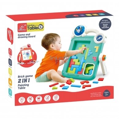 DVIPUSĖ PIEŠIMO LENTA IR "TETRIS“ ŽAIDIMAS 2-IN-1, 48808 4 DVIPUSĖ PIEŠIMO LENTA IR "TETRIS“ ŽAIDIMAS 2-IN-1, 48808 4