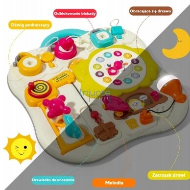 WOOPIE Mokomasis manipuliacinis interaktyvusis žaislas mažyliams 561400 2