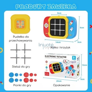 WOOPIE Elektroninis Žaidimas Kryžiukai-Nuliukai 567440 4 WOOPIE Elektroninis Žaidimas Kryžiukai-Nuliukai 567440 4