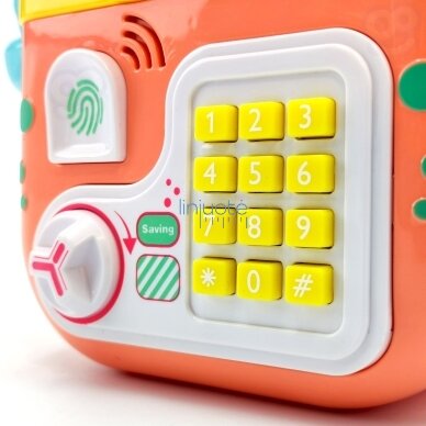 WOOPIE Elektroninė Kasininkė Seifas Bankomatas su Slaptažodžiu Krabas Kuprinė Oranžinė 5 WOOPIE Elektroninė Kasininkė Seifas Bankomatas su Slaptažodžiu Krabas Kuprinė Oranžinė 5