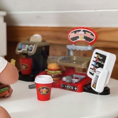 PLASTIKINĖ GREITO MAISTO KAVINĖ SU KASA IR PRIEDAIS,  45043 2