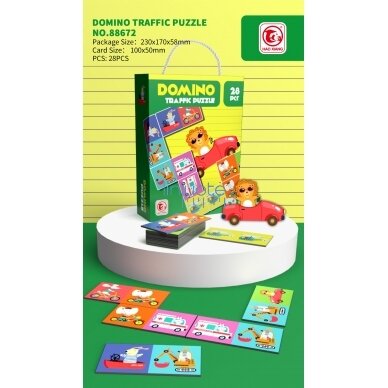 MOKOMASIS ŽAIDIMAS, DĖLIONĖS, DOMINO, 440460 1 MOKOMASIS ŽAIDIMAS, DĖLIONĖS, DOMINO, 440460 1