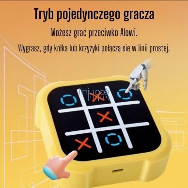 WOOPIE Elektroninis Žaidimas „Kryžiukai–Nuliukai“ 4in1 56737 3