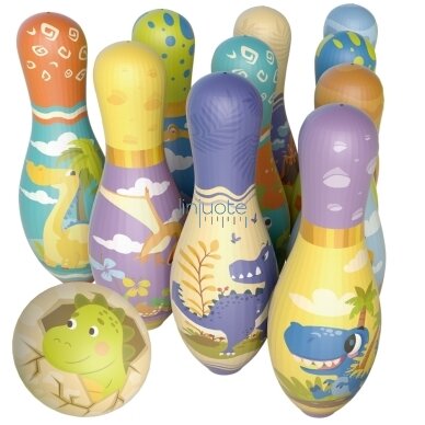 WOOPIE Vikrumo Žaidimas „Kėgliai – Dinozaurai“, 12 el. 56973 WOOPIE Vikrumo Žaidimas „Kėgliai – Dinozaurai“, 12 el. 56973