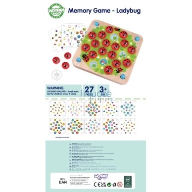 WOOPIE GREEN MEMORY MEDINIS ATMINTIES ŽAIDIMAS, EDUKACINĖ DĖLIONĖ BURUŽĖLĖS, 52739 9 WOOPIE GREEN MEMORY MEDINIS ATMINTIES ŽAIDIMAS, EDUKACINĖ DĖLIONĖ BURUŽĖLĖS, 52739 9